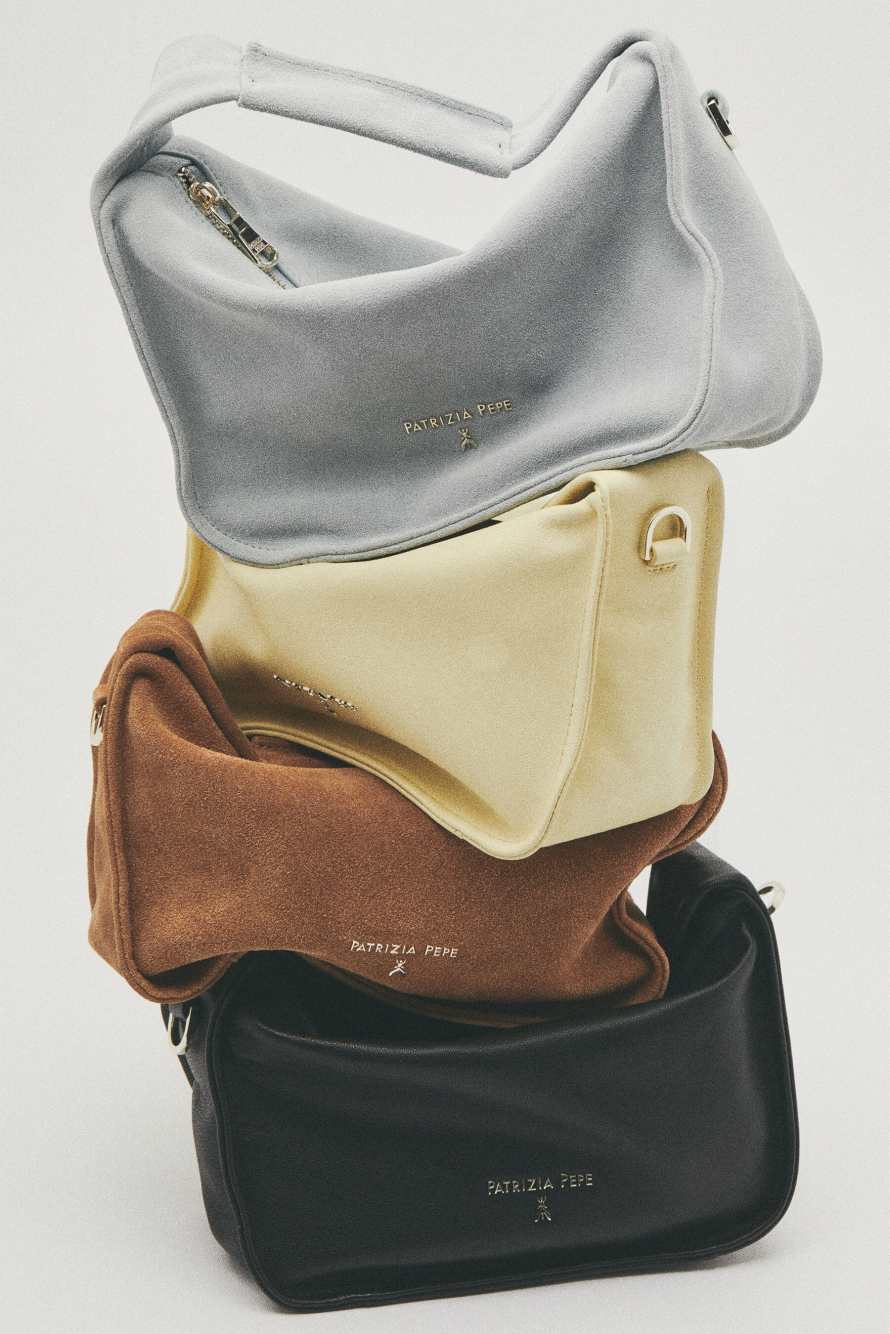 Contemporary Hobo small leather shoulder bag, Yellow, Patrizia Pepe