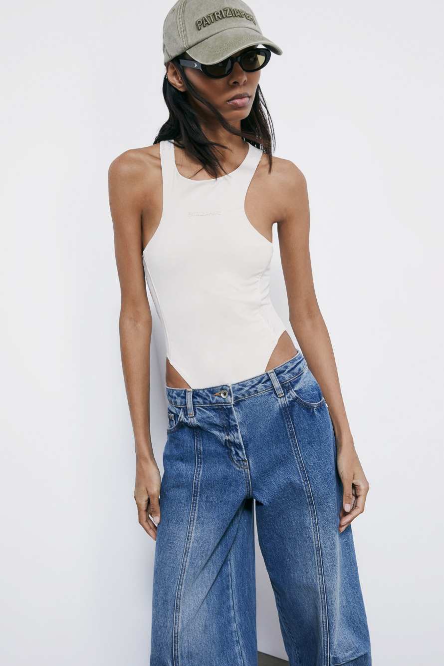 Embroidered baseball cap, Beige, Patrizia Pepe