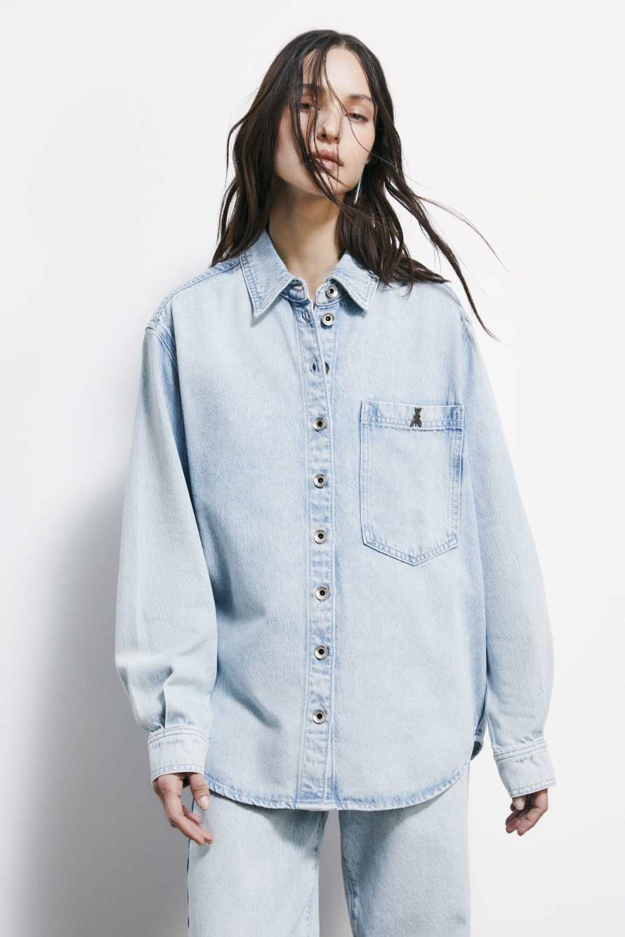 Soft denim shirt, Blue, Patrizia Pepe