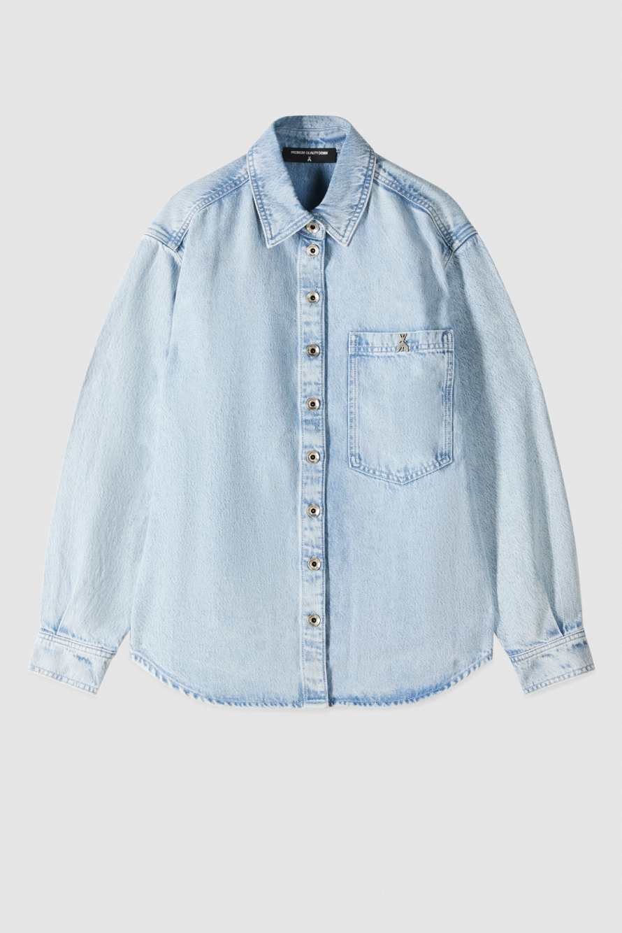 Soft denim shirt, Blue, Patrizia Pepe