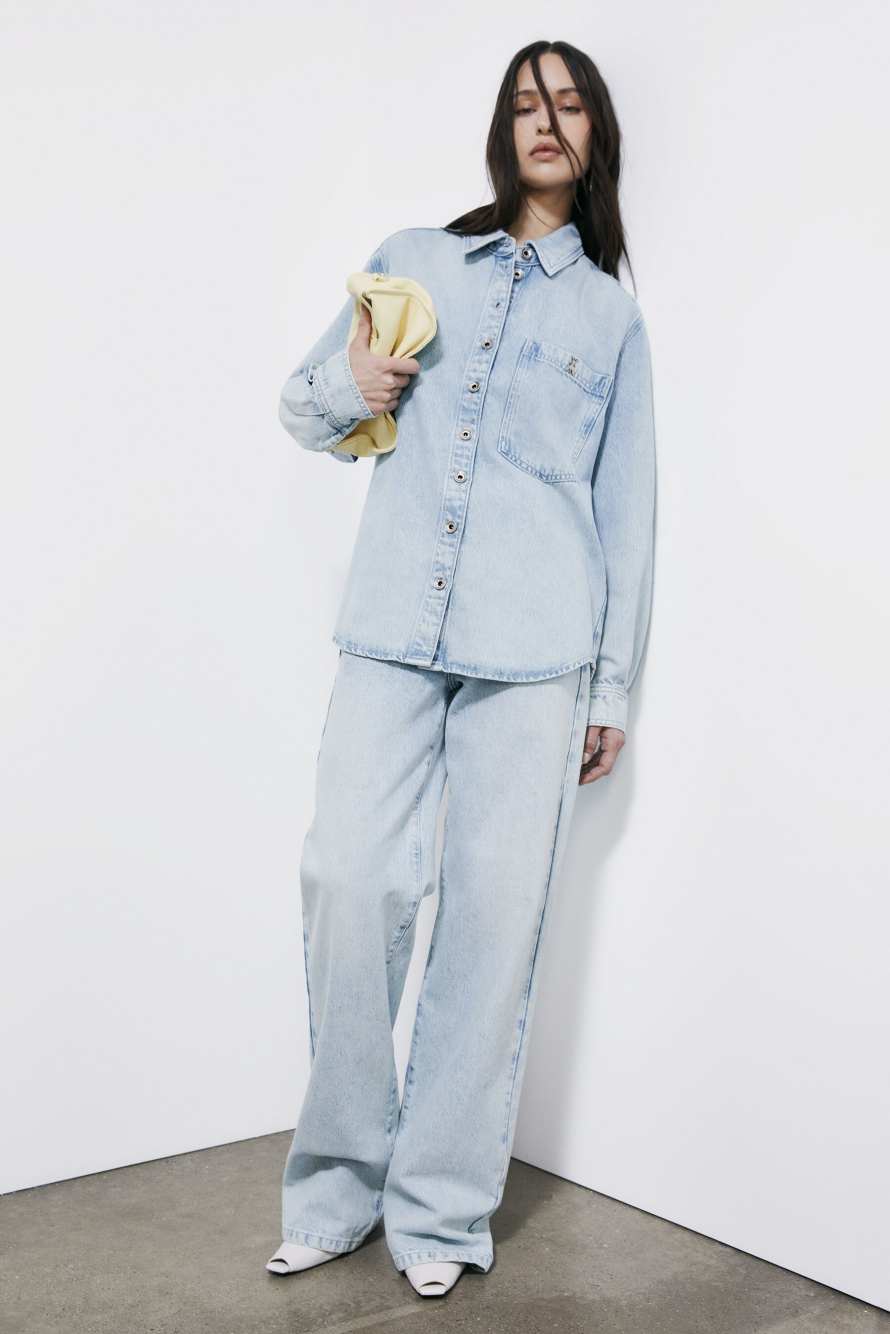 Soft denim shirt, Blue, Patrizia Pepe