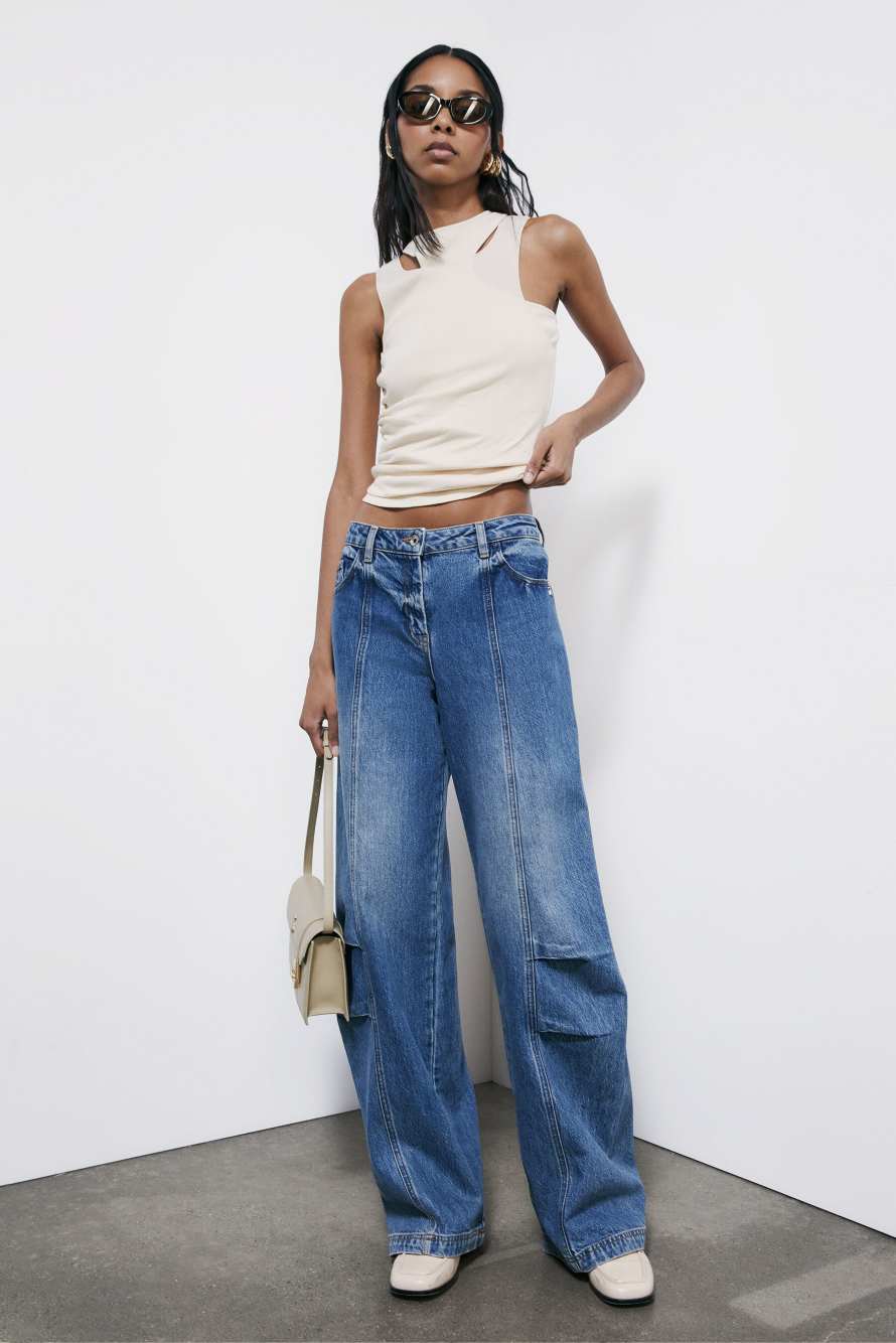 Двухслойный топ из джерси, Белый, Patrizia Pepe