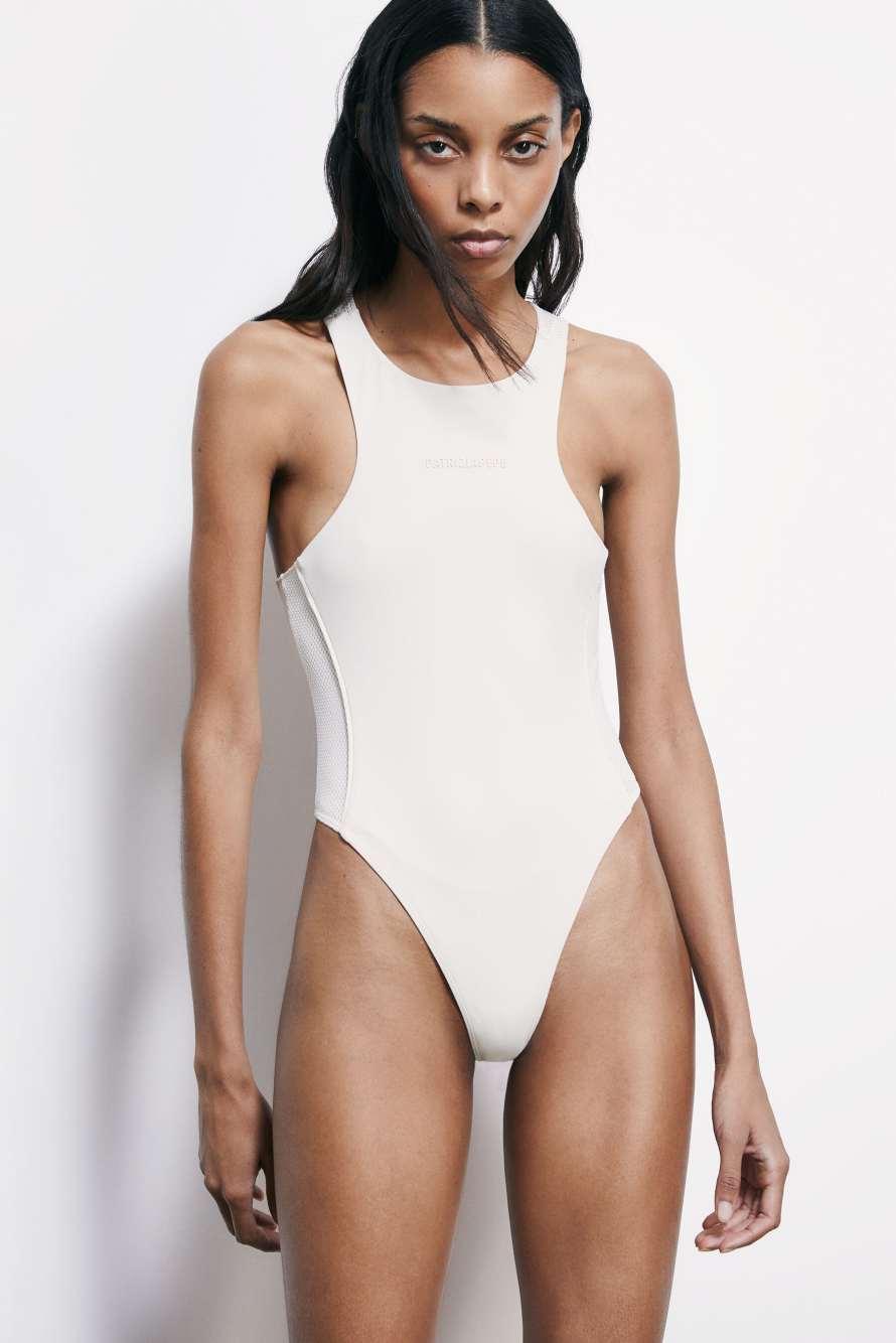 Sports body tank top, White, Patrizia Pepe