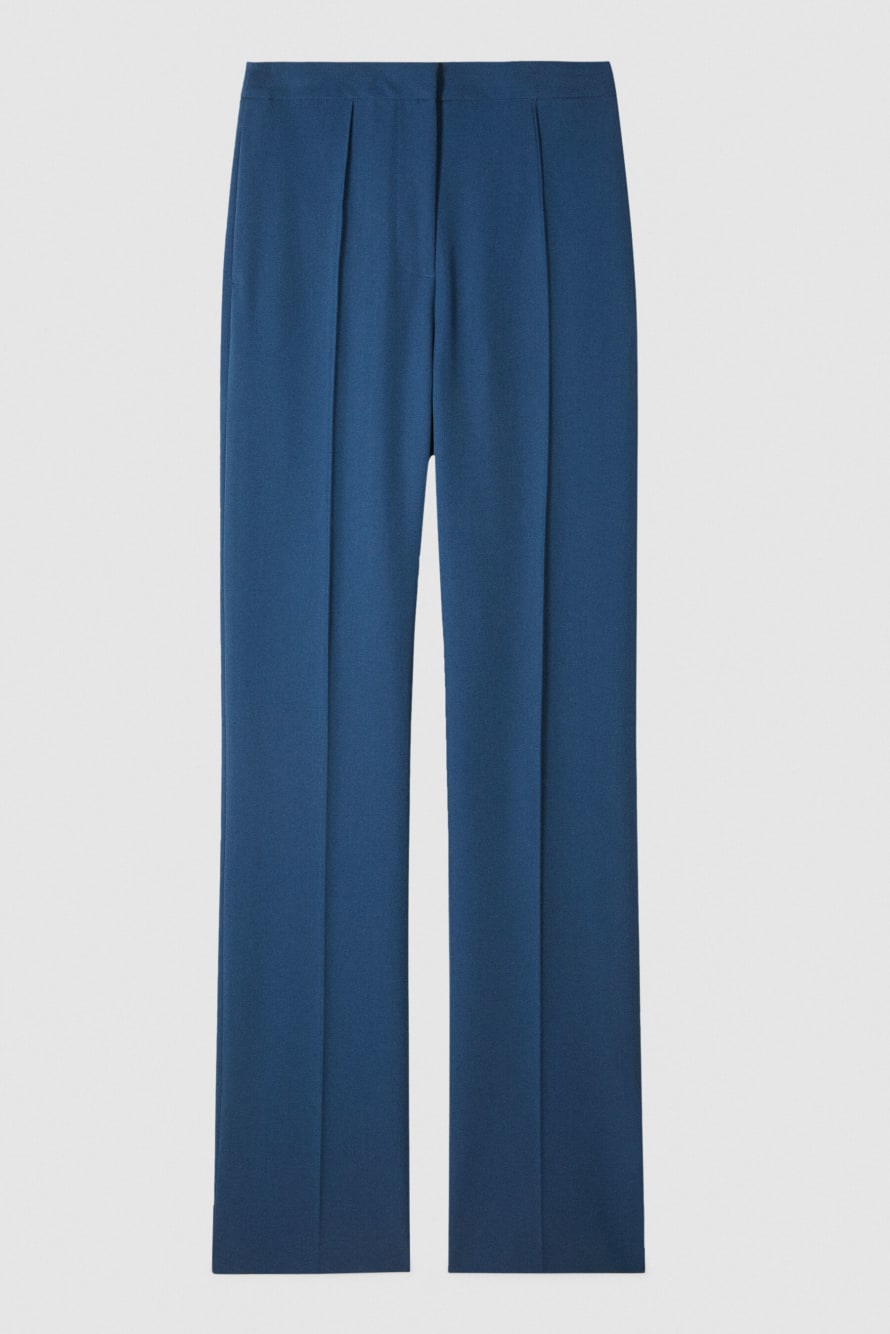 Viscose slim pants, Blue, Patrizia Pepe