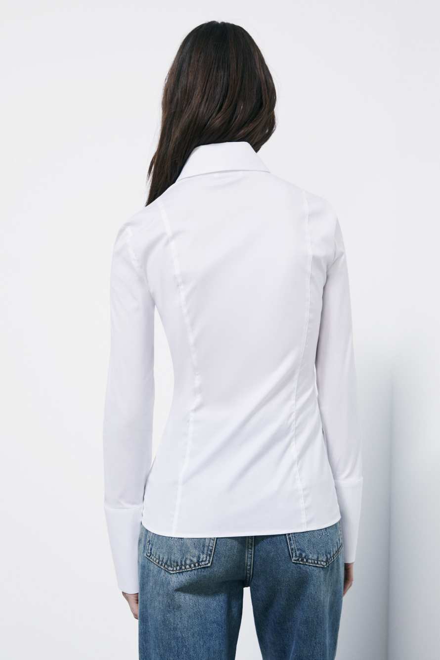 Long-sleeved shirt, White, Patrizia Pepe