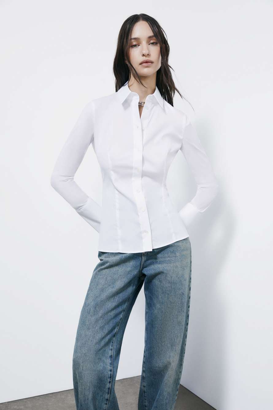 Long-sleeved shirt, White, Patrizia Pepe