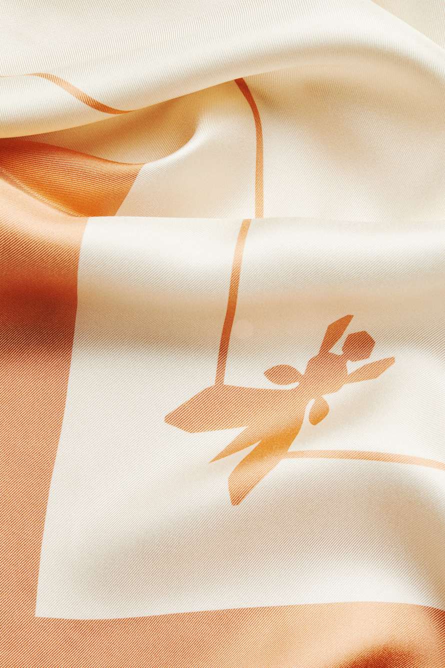 Foulard in seta, Warm Ivory/Coral, Patrizia Pepe