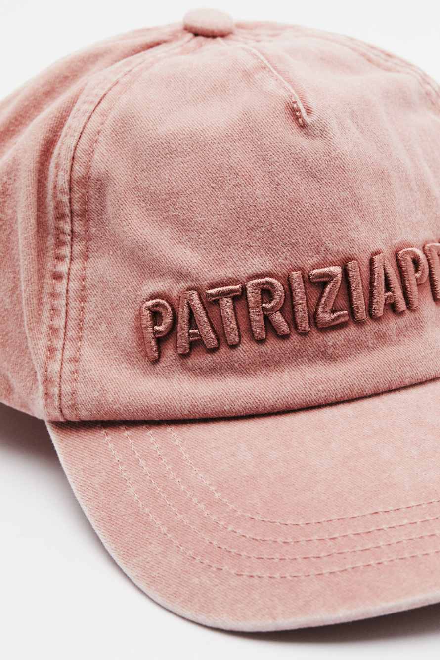 Бейсболка с вышивкой, Розовый, Patrizia Pepe