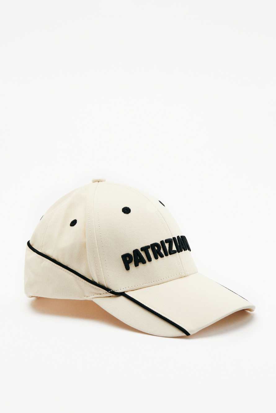 Бейсболка с контрастной вышивкой, Белый, Patrizia Pepe