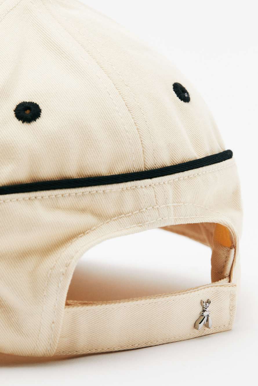 Бейсболка с контрастной вышивкой, Белый, Patrizia Pepe