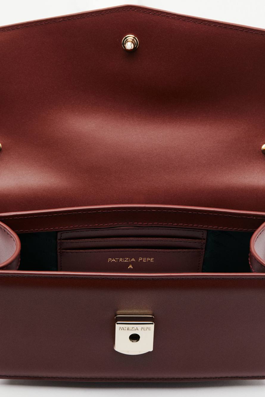 Fly Bamby shoulder bag with handles, Brown, Patrizia Pepe