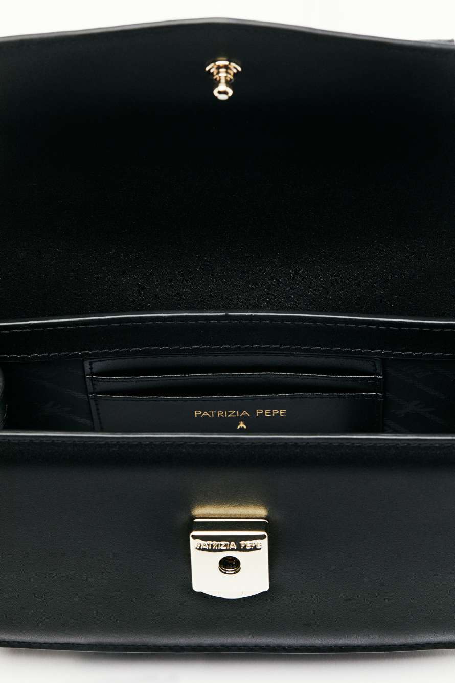 Fly Bamby shoulder bag with handles, Black, Patrizia Pepe