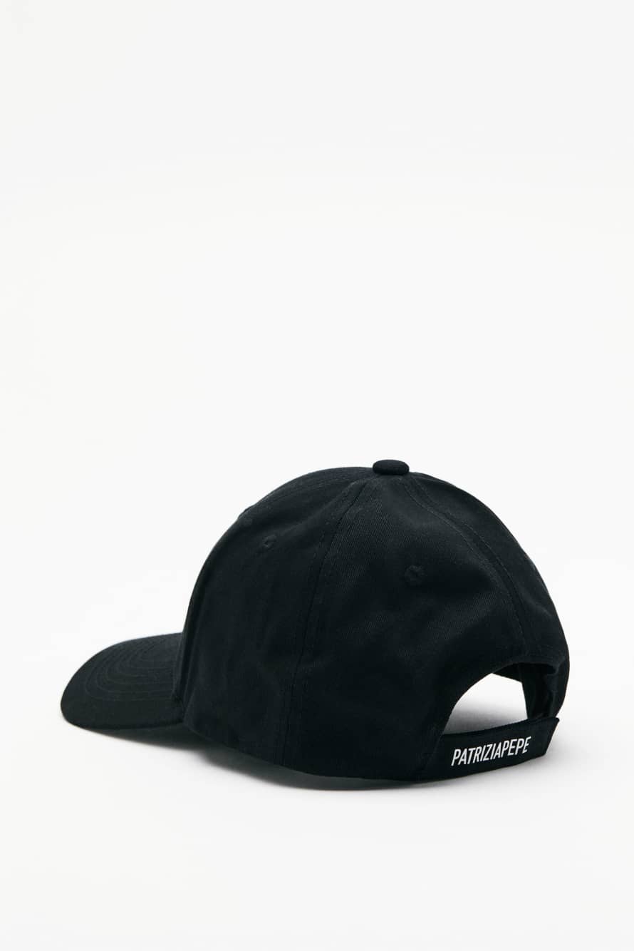 Бейсболка с логотипом Fly, Черный, Patrizia Pepe