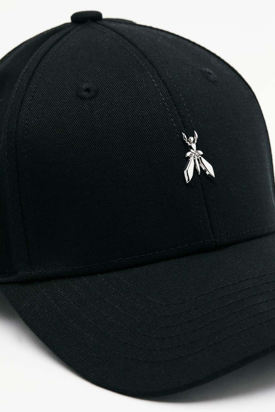 Бейсболка с логотипом Fly, Черный, Patrizia Pepe