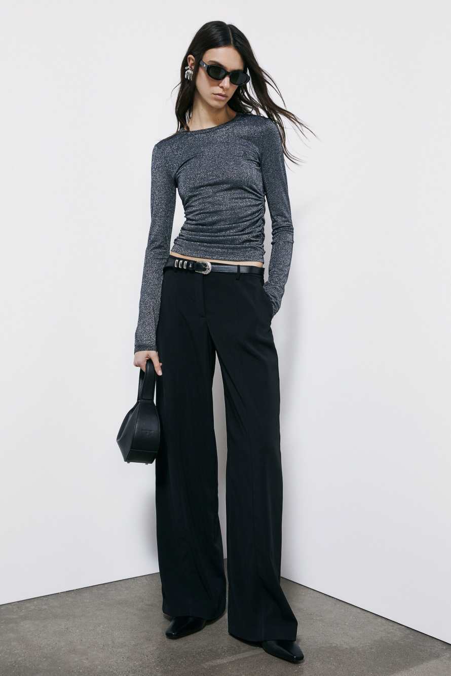 Джемпер "ESSENTIAL" с драпировкой, Серый, Patrizia Pepe