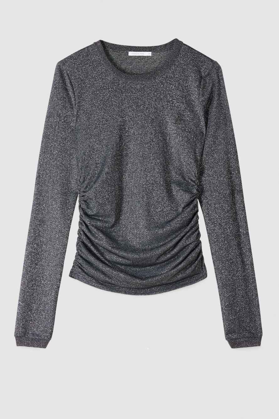 Джемпер "ESSENTIAL" с драпировкой, Серый, Patrizia Pepe