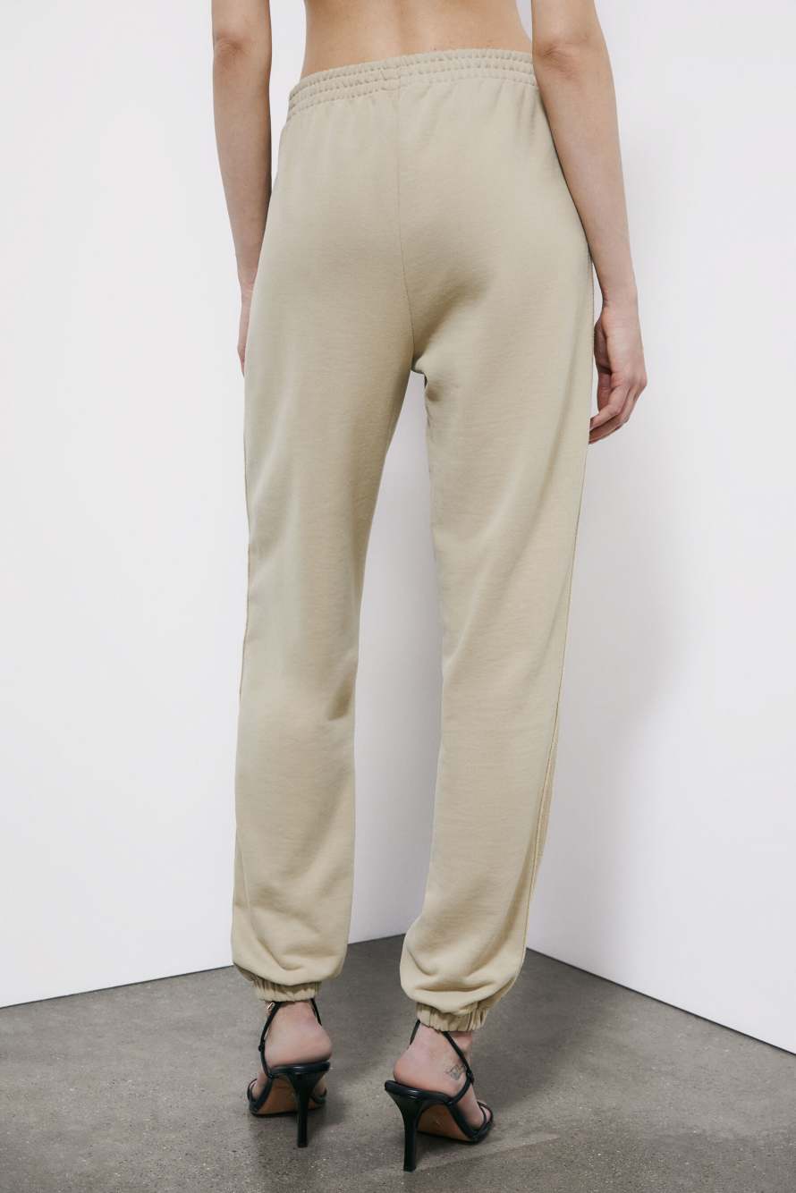 Jogger pants with elasticated hem, Beige, Patrizia Pepe
