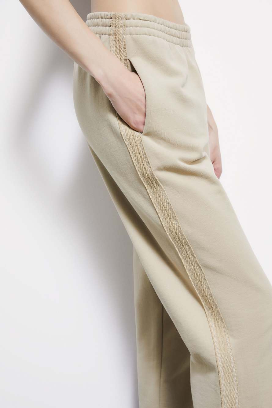 Jogger pants with elasticated hem, Beige, Patrizia Pepe