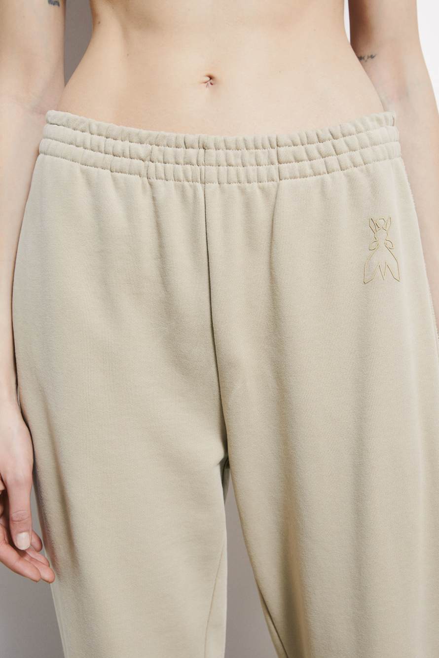 Jogger pants with elasticated hem, Beige, Patrizia Pepe