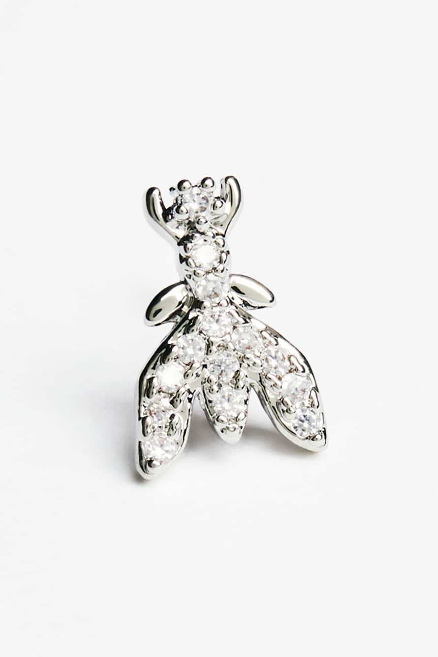 Серьги из латуни, Серебристый, Patrizia Pepe