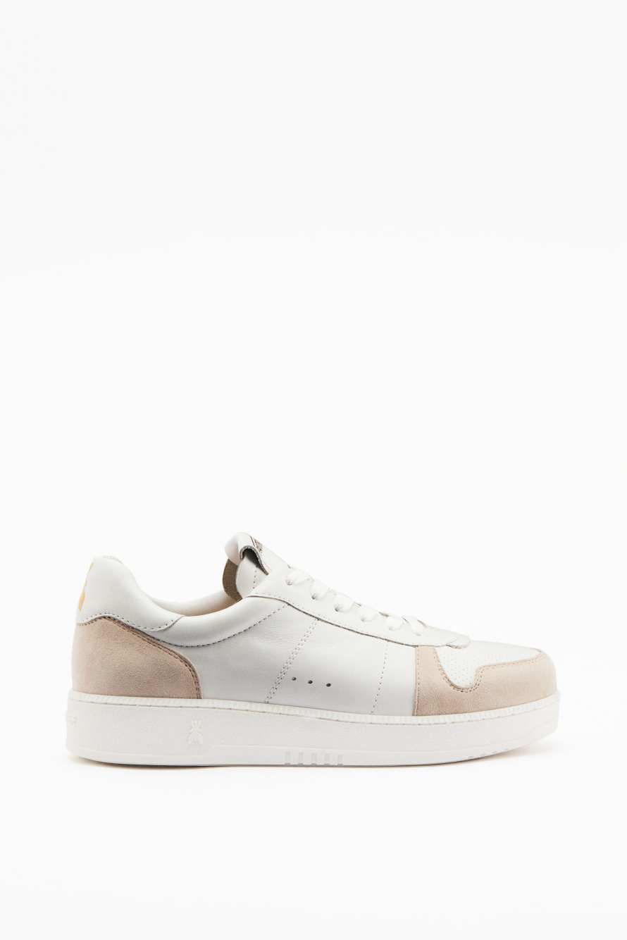 Leather and suede sneakers, White, Patrizia Pepe