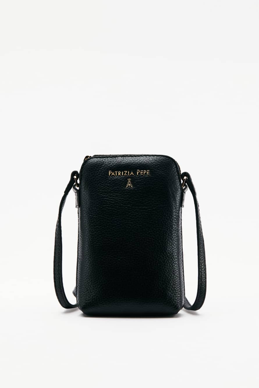 Сумка для телефона на ремне, Черный, Patrizia Pepe