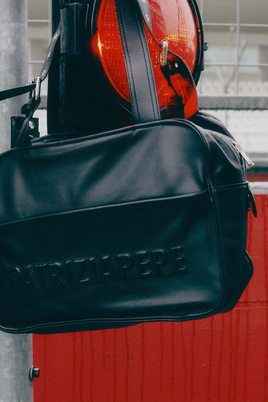 Кожаная сумка для покупок (IM)PERFECTION, Черный, Patrizia Pepe