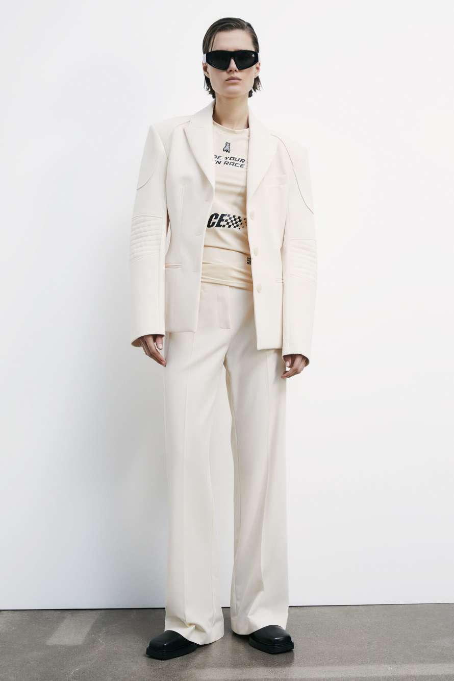 Жакет в гоночном стиле, Белый, Patrizia Pepe