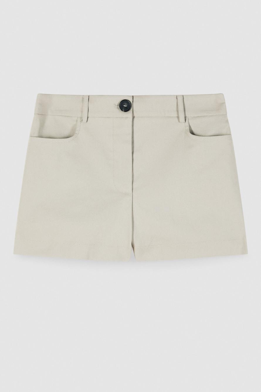 Light cotton shorts, Beige, Patrizia Pepe