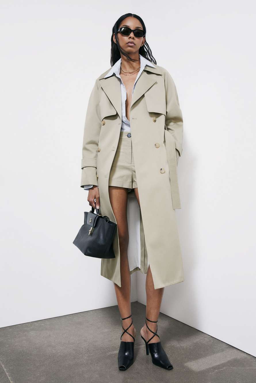 Light cotton shorts, Beige, Patrizia Pepe