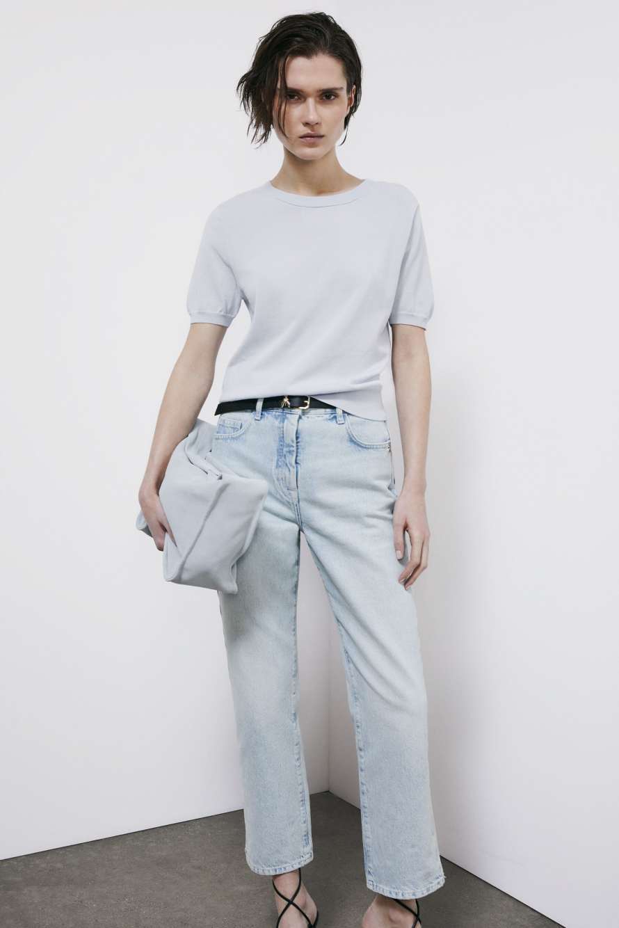 Light knit T-shirt, Light Blue, Patrizia Pepe