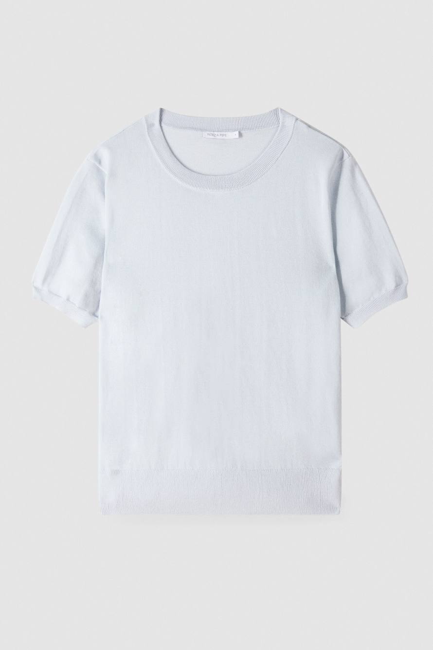 Light knit T-shirt, Light Blue, Patrizia Pepe