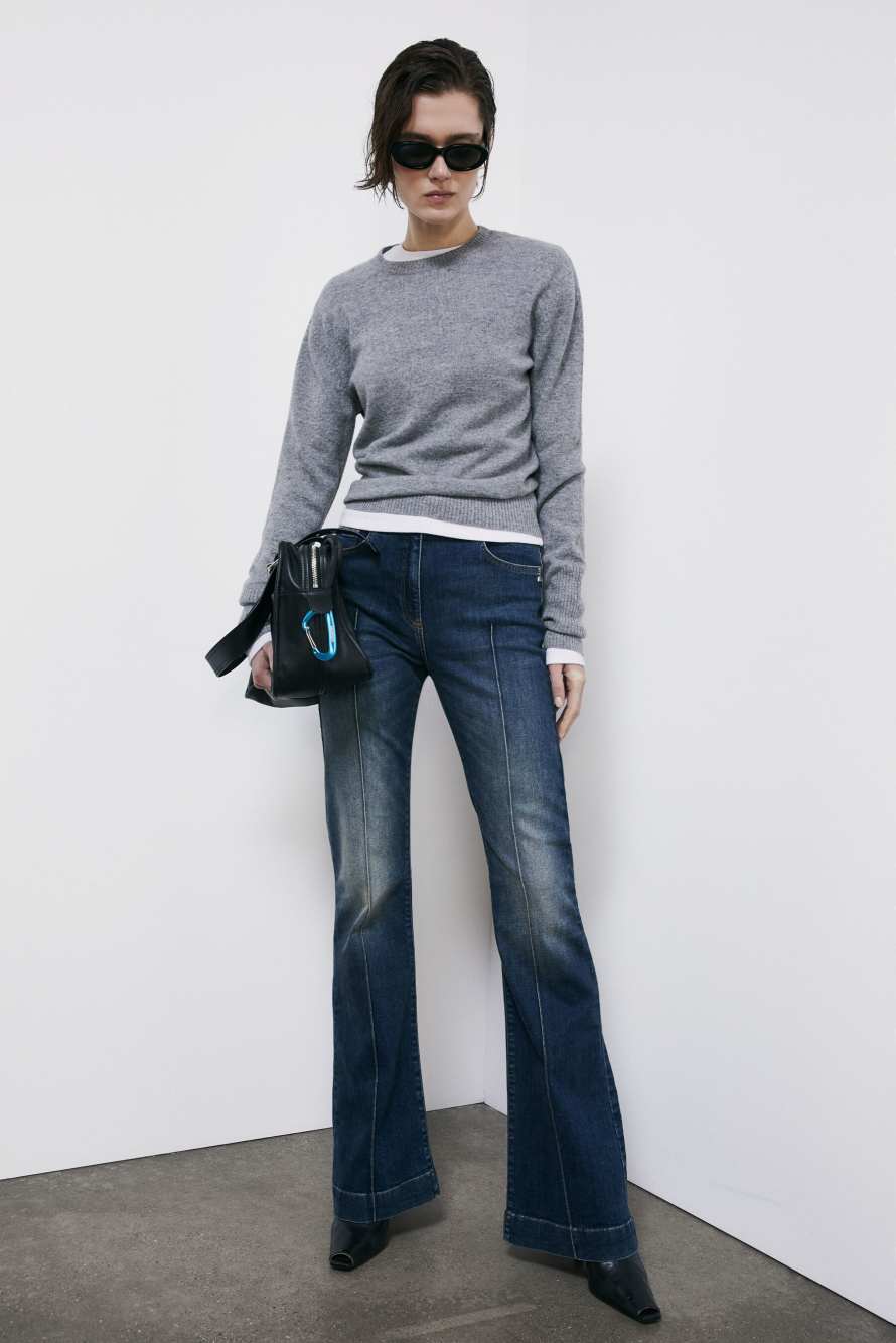 High waist flare jeans, Blue, Patrizia Pepe