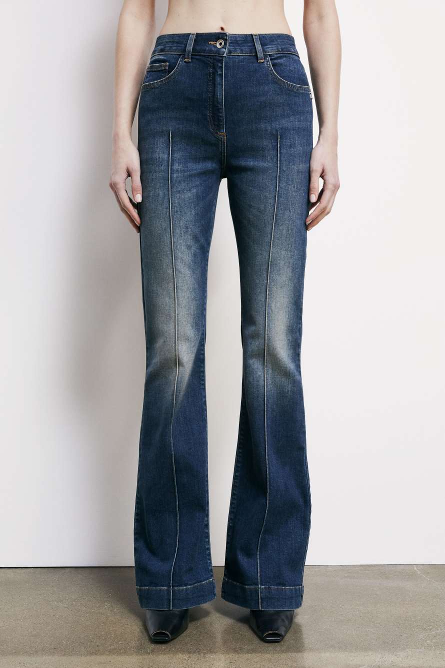 High waist flare jeans, Blue, Patrizia Pepe