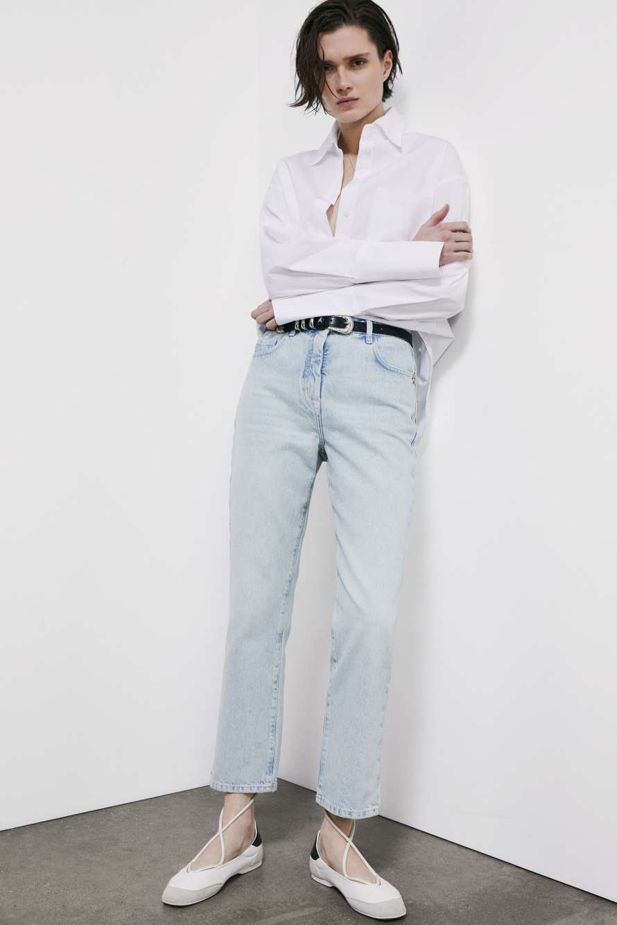 High waist cigarette jeans, Blue, Patrizia Pepe