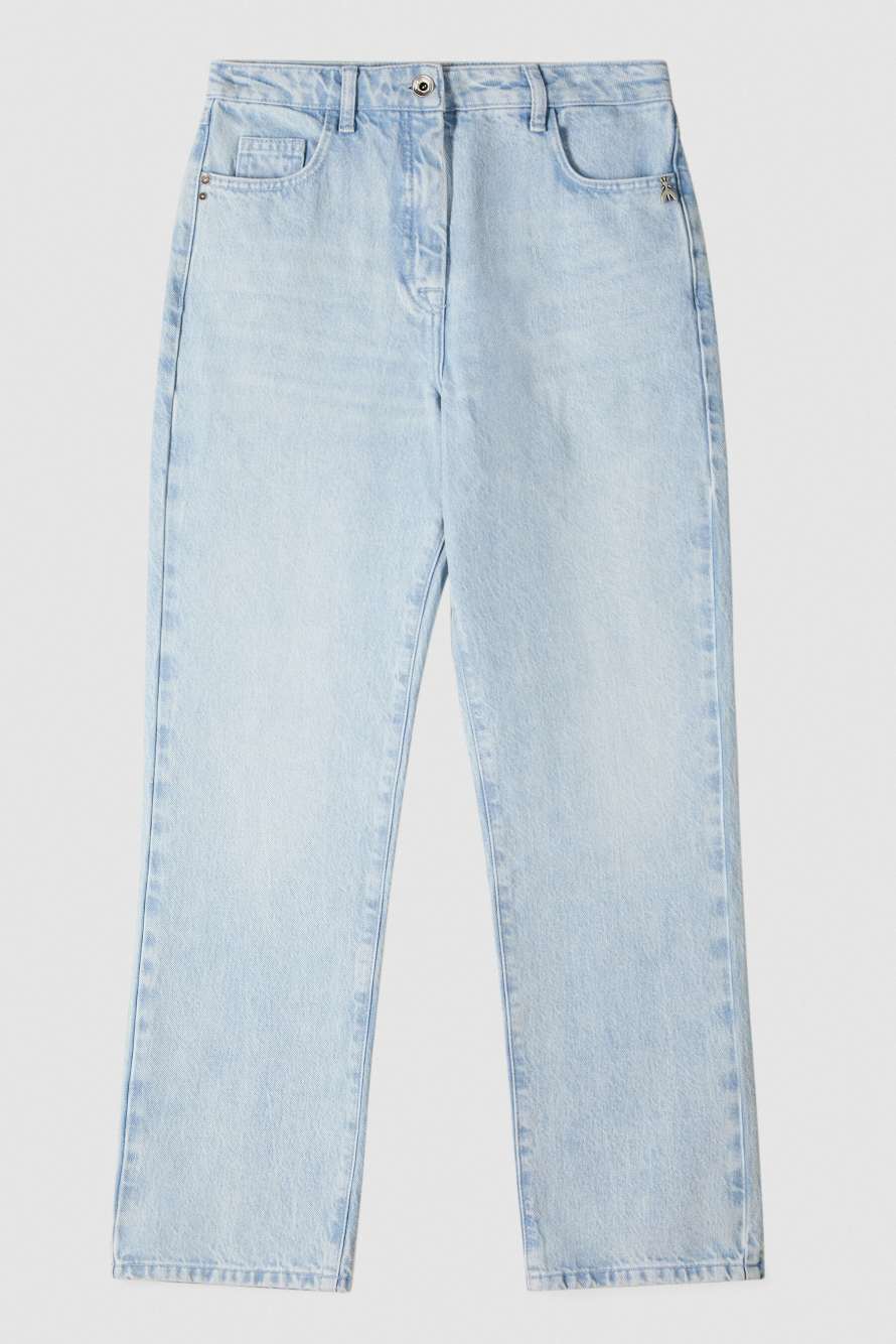 High waist cigarette jeans, Blue, Patrizia Pepe