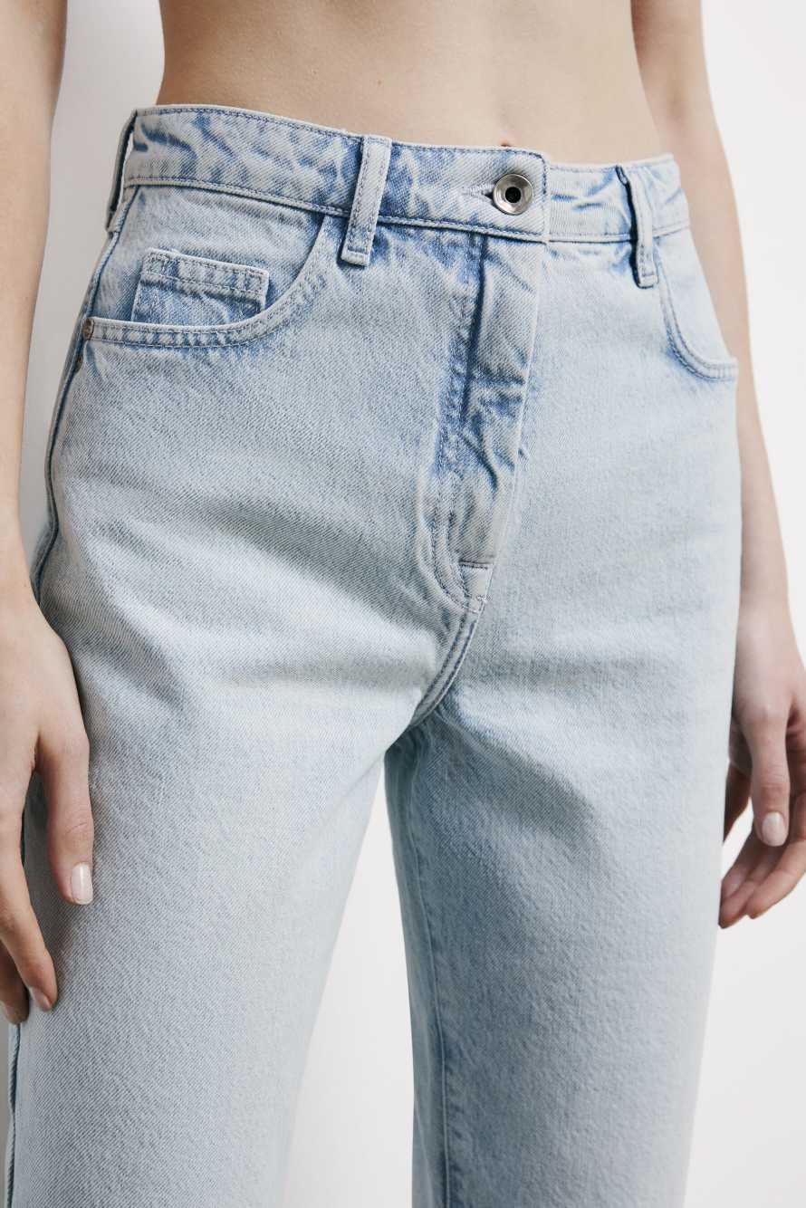 High waist cigarette jeans, Blue, Patrizia Pepe