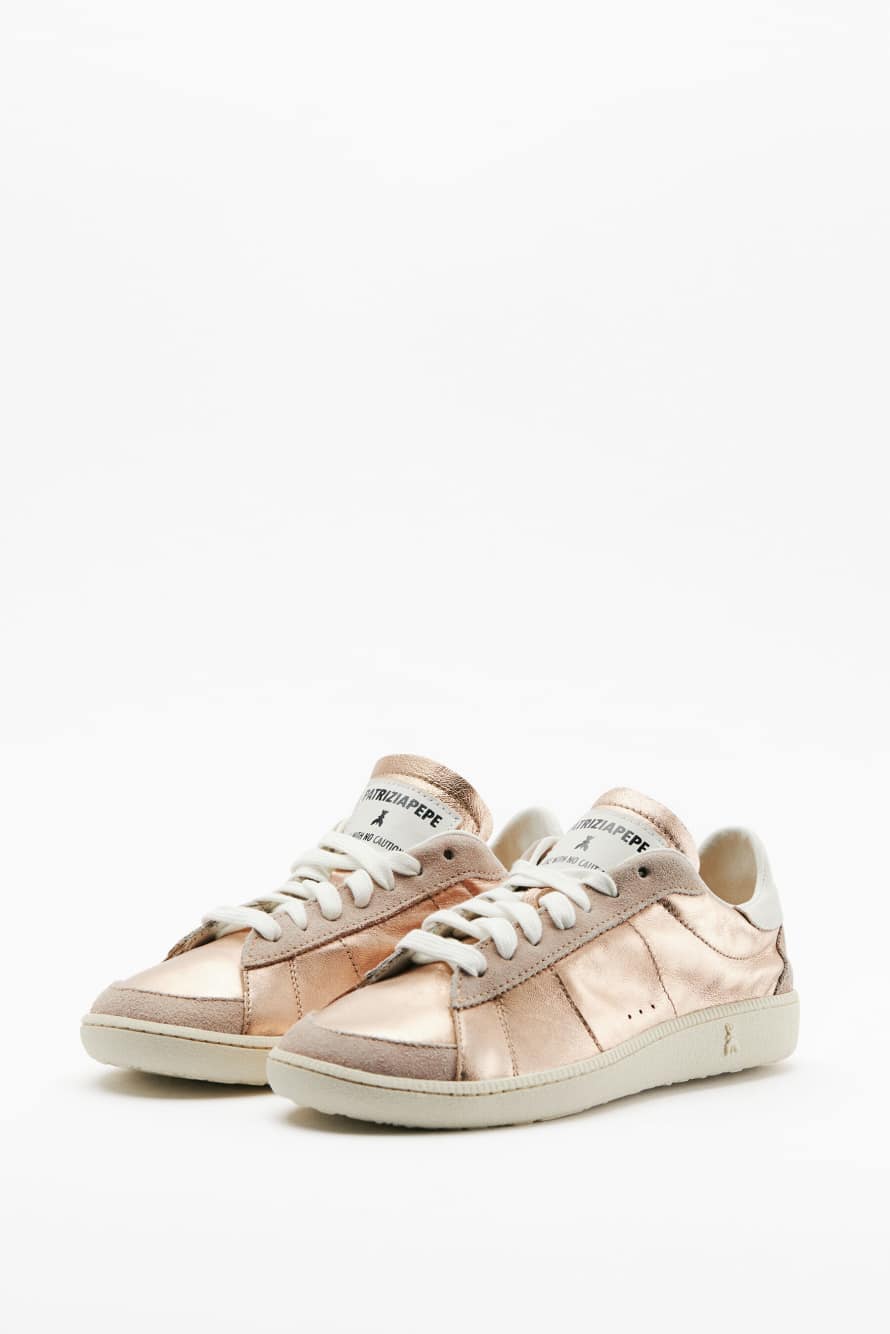 SKIN Sneakers '93 Ламинированная кожа наппа, Розовый, Patrizia Pepe