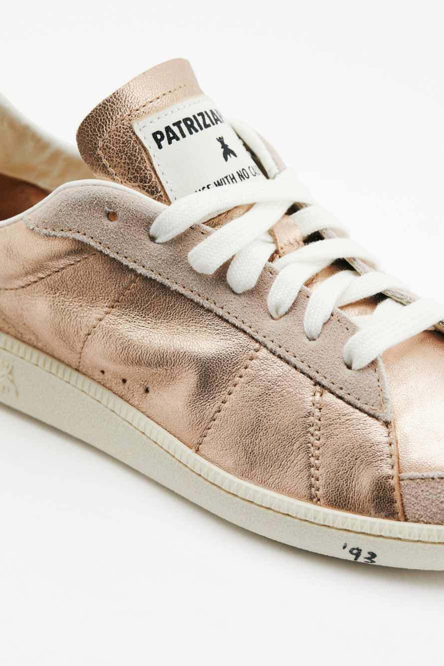 SKIN Sneakers '93 Ламинированная кожа наппа, Розовый, Patrizia Pepe