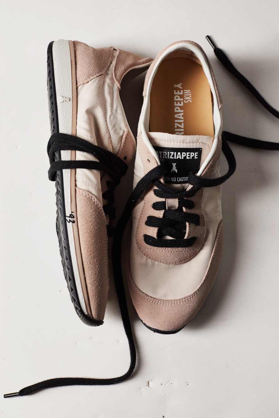 Running SKIN Sneakers '93 из нейлона, Розовый, Patrizia Pepe