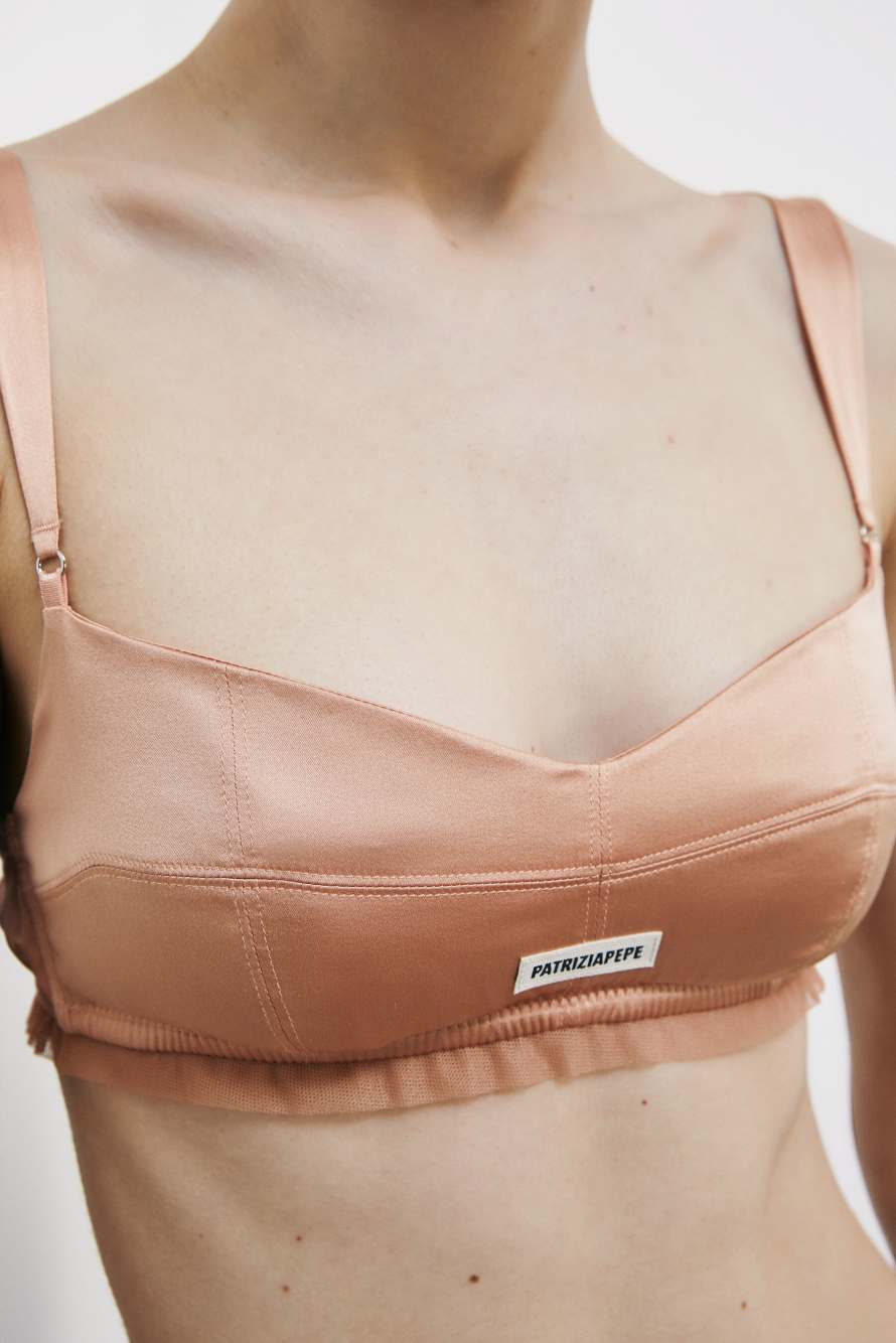 Silk bra, Pink, Patrizia Pepe