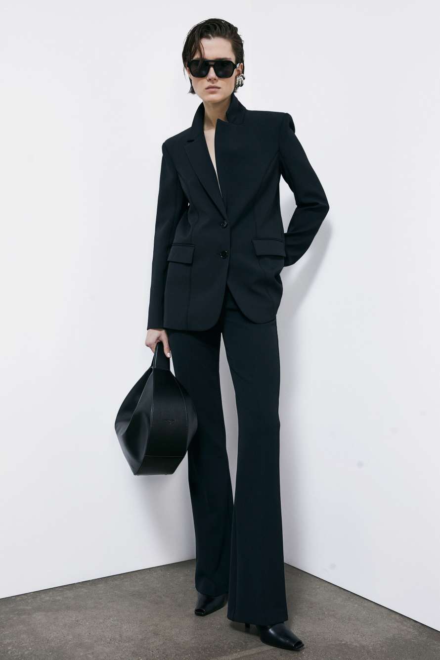 Flare pants with pockets, Black, Patrizia Pepe