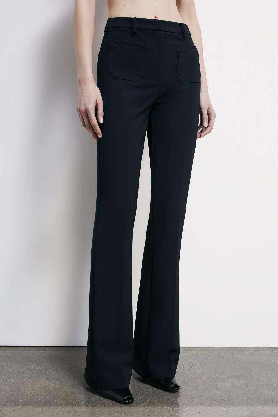 Flare pants with pockets, Black, Patrizia Pepe