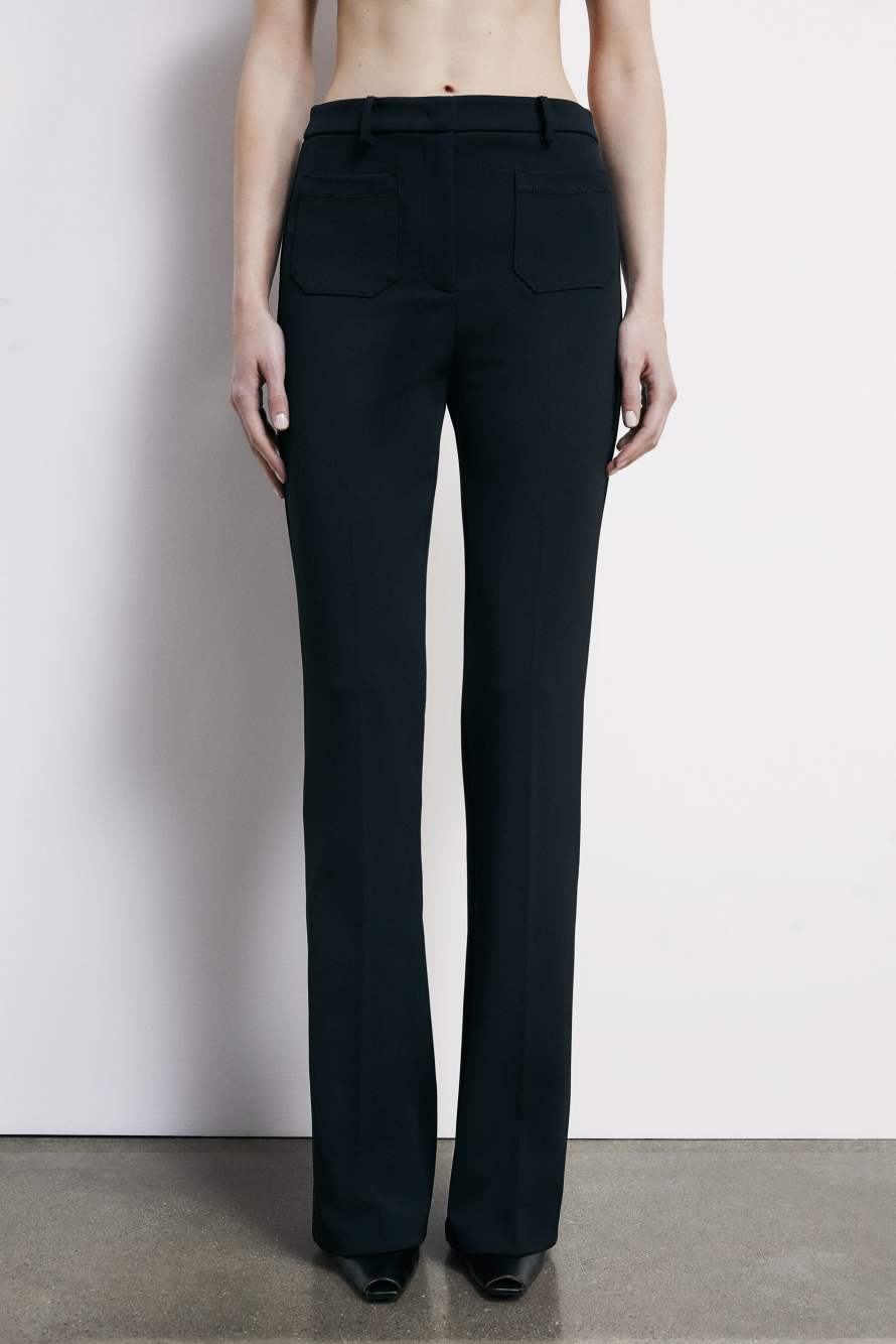 Flare pants with pockets, Black, Patrizia Pepe