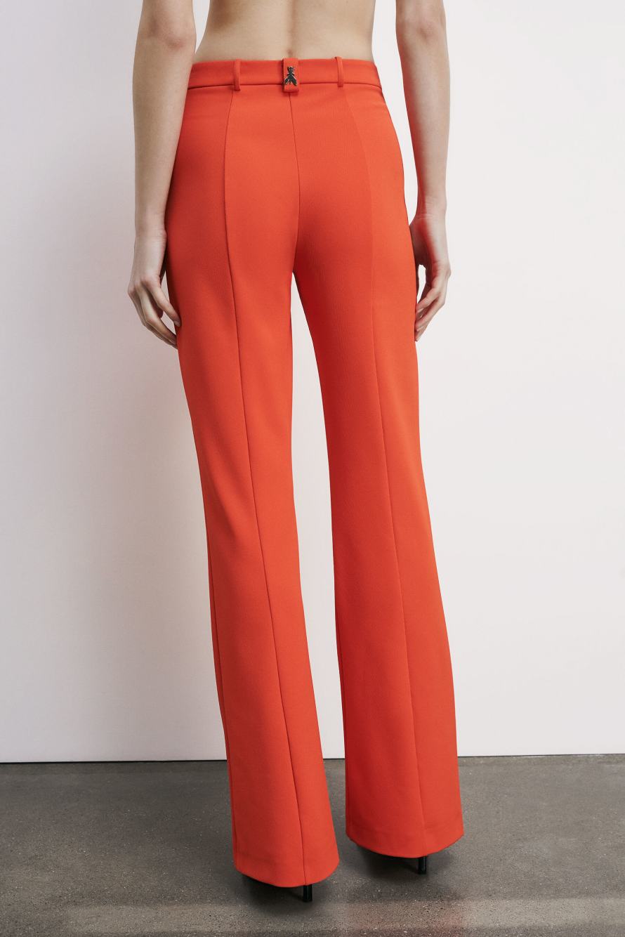 Flare pants with pockets, Orange, Patrizia Pepe