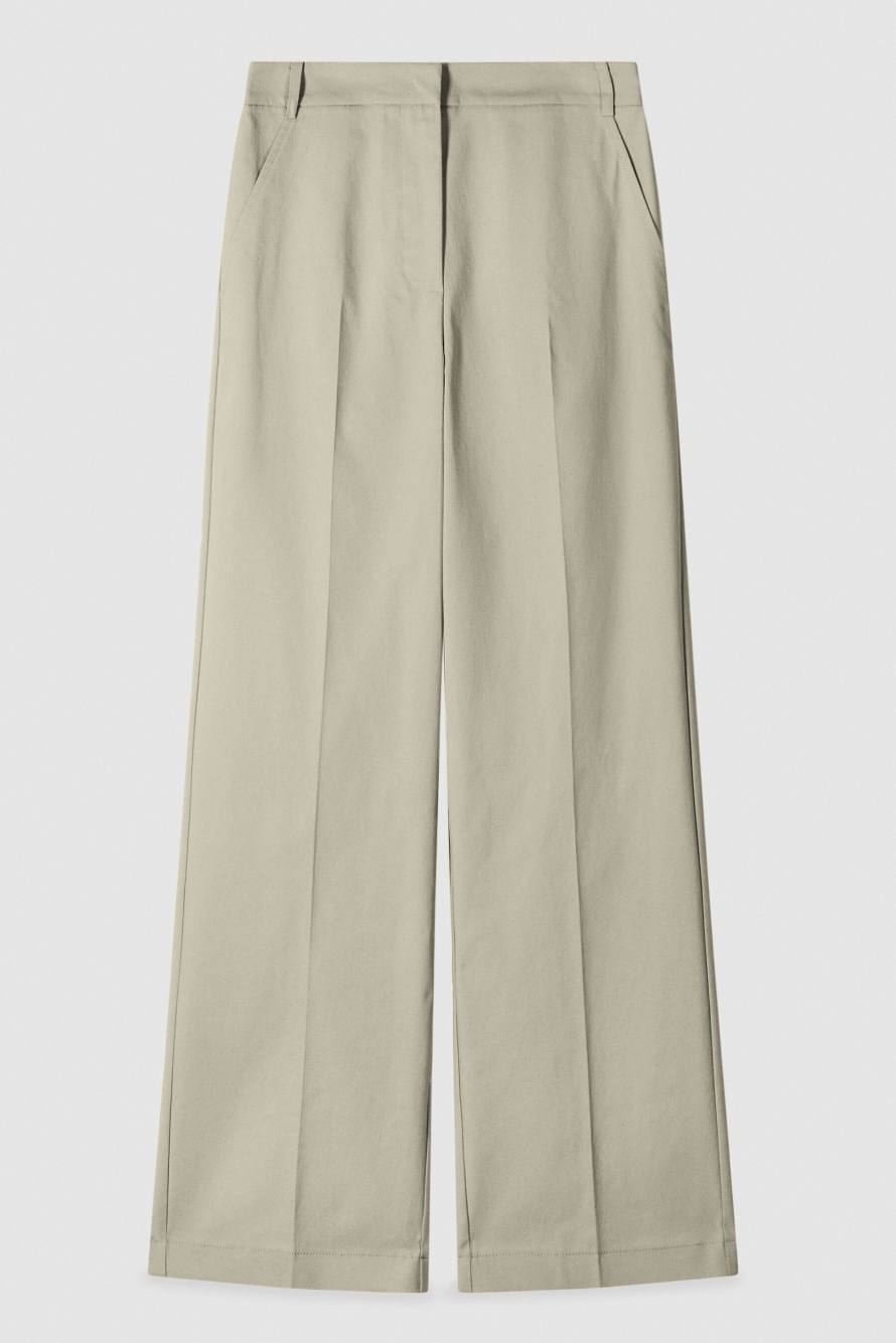 Light cotton palazzo pants, Beige, Patrizia Pepe