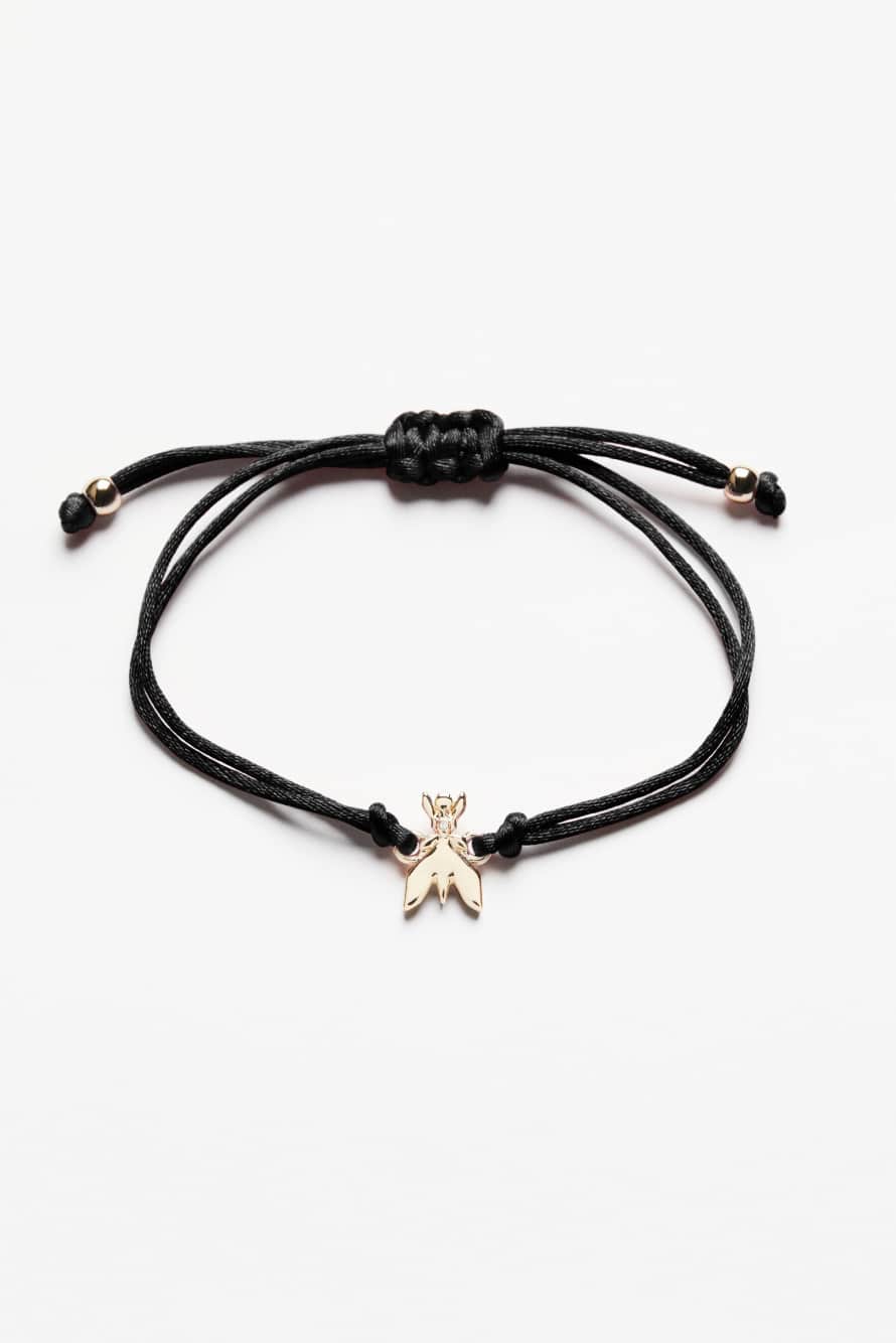 Lucky Fly Bracelet, Black, Patrizia Pepe