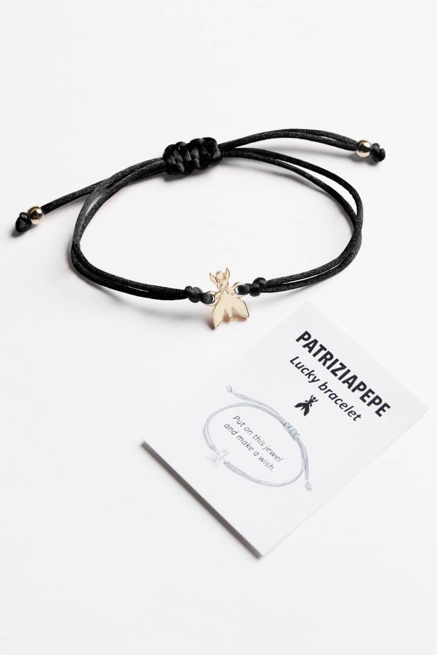 Lucky Fly Bracelet, Black, Patrizia Pepe