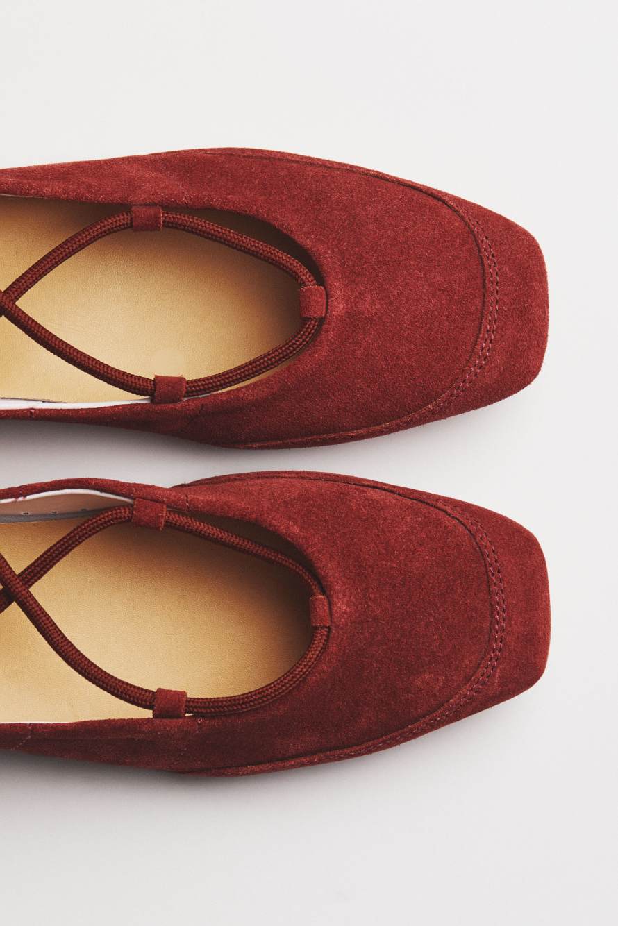 Dancing SKIN flats in suede, Brown, Patrizia Pepe