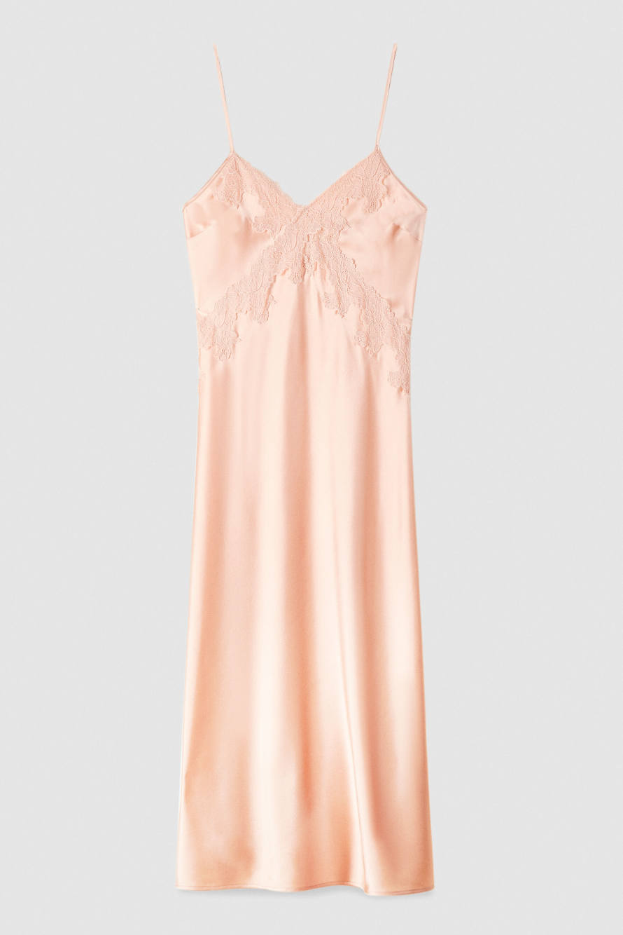 Silk slip dress, Pink, Patrizia Pepe